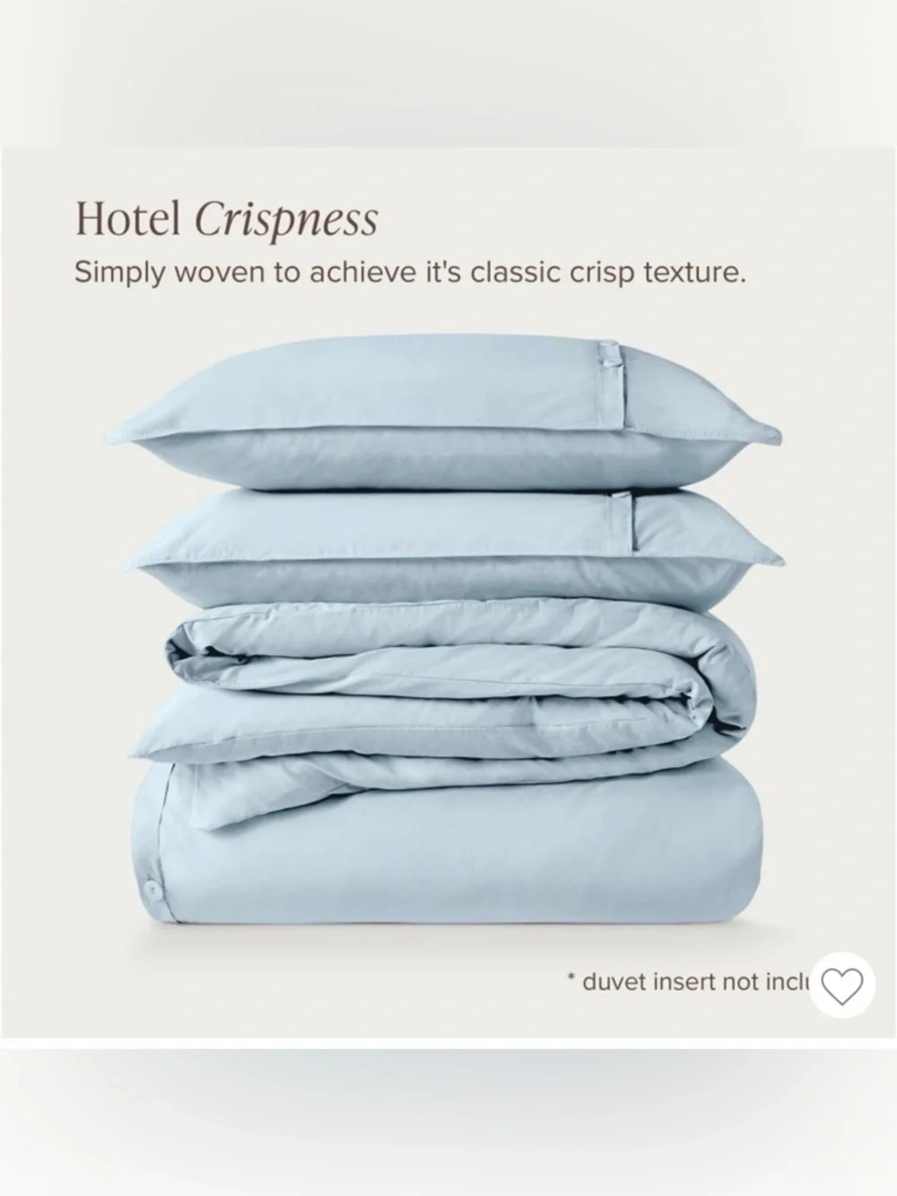 100% Organic Cotton Duvet Cover & Sham Set by Bare Home - King